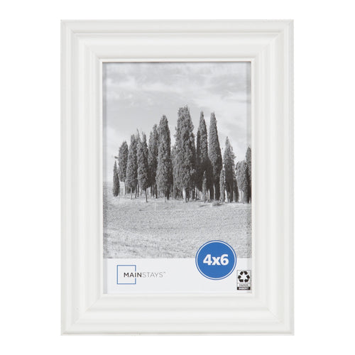 (2 pack) – 4x6 Picture Frame – White Traditional Program Tabletop Photo Frame